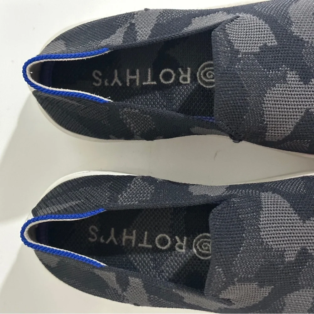 Rothy’s‎ Camo Slip-On Sneakers Minimal Athleisure Everyday Flats Sz 5.5